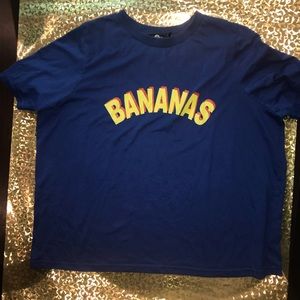 Daisy street. “BANANAS” T-shirt in Royal blue